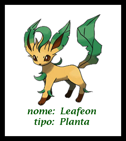 Pokémon: Evolução de Eevee (Planta)